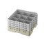 Cambro Koš Camrack 9 pozic, výška sklenice 9 cm - Béžová