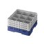 Cambro Koš Camrack 9 pozic, výška sklenice 30 cm - Modrá