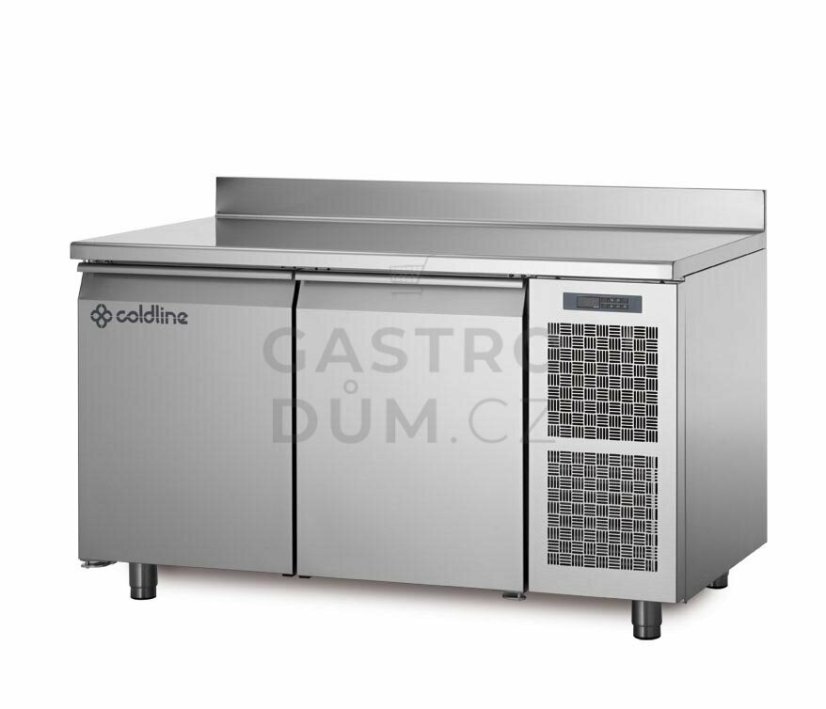 Coldline chladící stůl TA13/1M s deskou a zadním lemem Coldline chladící stůl TA13/1M s deskou a zadním lemem