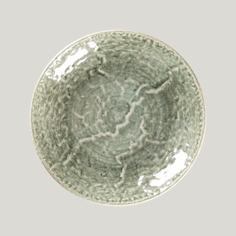RAK Porcelain Krush talíř hluboký coupe pr. 26 cm, zelený