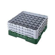 Cambro Koš Camrack 49 pozic, výška sklenice 21,6 cm - Zelená