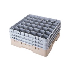 Cambro Koš Camrack 36 pozic, výška sklenice 25,8 cm - Béžová
