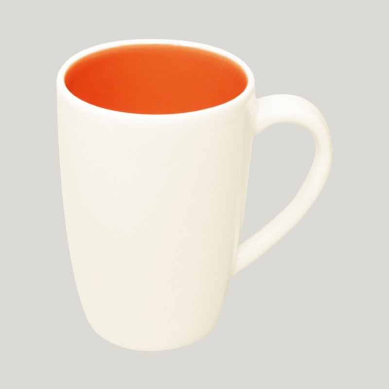 RAK Porcelain RAK Samba hrnek flora 26 cl, oranžová | RAK-BAMG26PD3