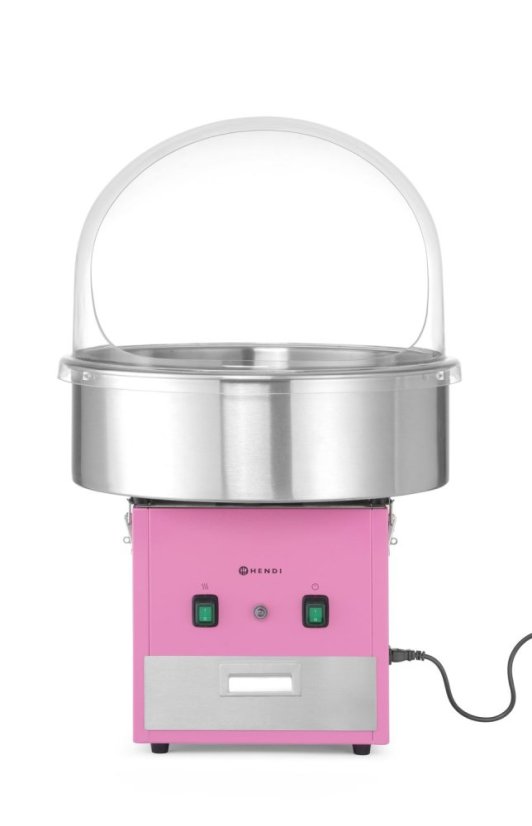 Stroj na výrobu cukrové vaty , HENDI, Růžový, 230V/1130W, 520x520x(H)503mm