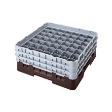 Cambro Koš Camrack 49 pozic, výška sklenice 17,4 cm - Hnědá