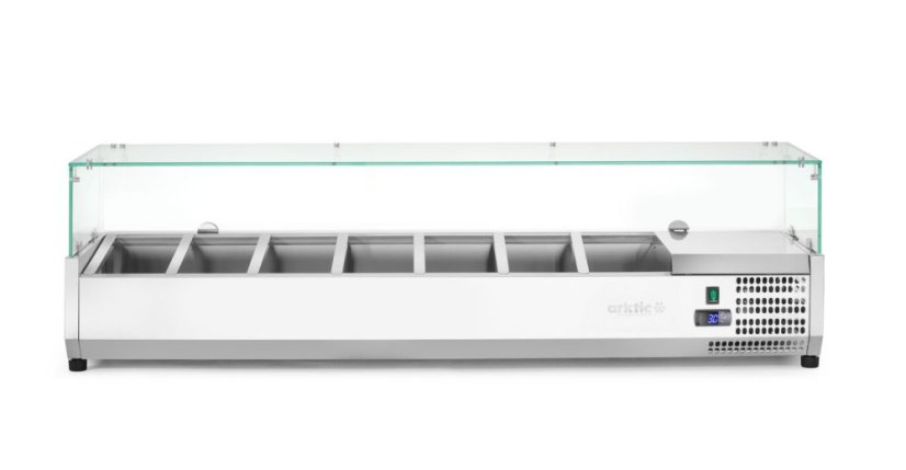 Chladicí zásobník GN 1/3, Arktic, 7x GN 1/3, GN 1/3, 42L, 230V/180W, 420x1605x(H)460mm