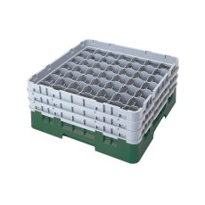 Cambro Koš Camrack 49 pozic, výška sklenice 30 cm - Zelená