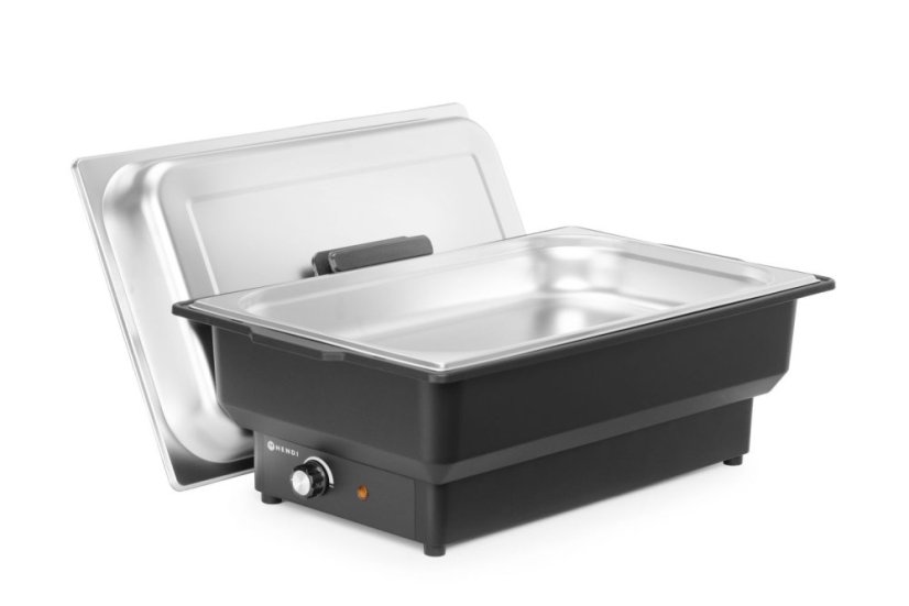 Chafing dish elektrický Tellano, HENDI, Kitchen Line, GN 1/1, 9L, 230V/900W, 575x349x(H)278mm