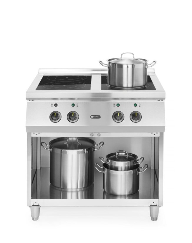 Indukční sporák, 4 varné zóny, HENDI, 400V/17000W, 800x720x(H)854mm