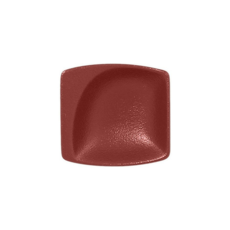 RAK Porcelain RAK Talíř malý čtvercový 8 cm, tmavě červená | RAK-NFMZMS08DR