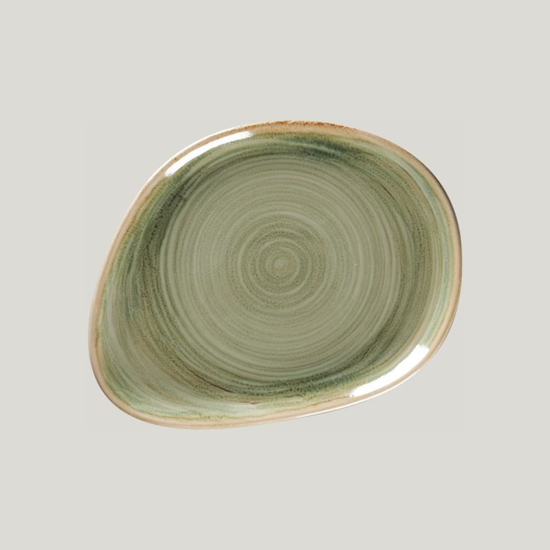 RAK Porcelain RAK Spot talíř mělký 22 × 16,5 cm – smaragdový | RAK-SEMFLFP22
