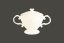 RAK Porcelain RAK White Gold cukřenka s víčkem 25 cl – Princess | RAK-GDSU25