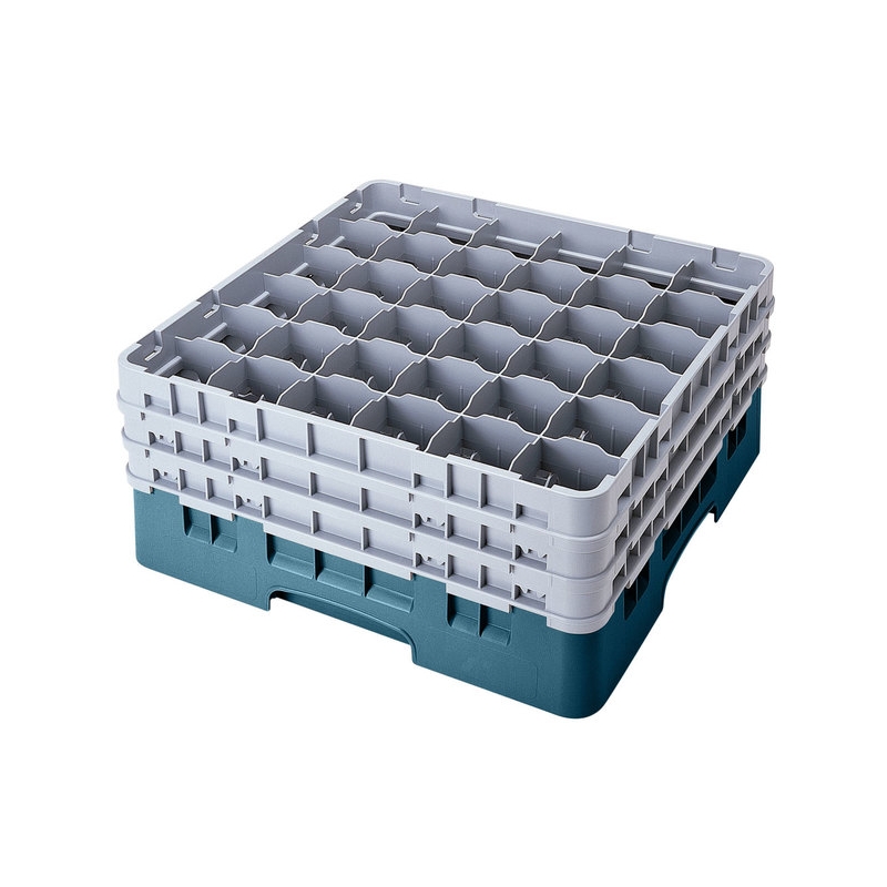 Cambro Koš Camrack 36 pozic, výška sklenice 25,8 cm - Tyrkysová