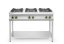 Plynový sporák s otevřeným stojanem na 6 hořáků, HENDI, Kitchen Line, 28,5kW, 1200x700x(H)900mm