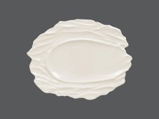 RAK Porcelain RAK Talíř reliéfní mělký 37 × 27 cm – bílá | RAK-STEP28