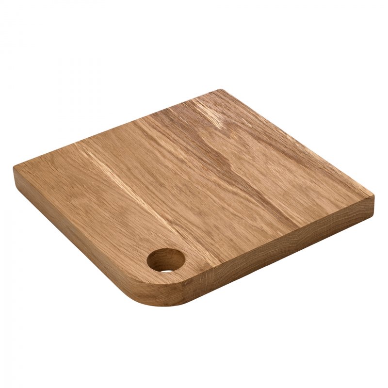 Verlo Deska dubová s otvorem 260 × 260 × 25 mm Verlo Deska dubová s otvorem 260 × 260 × 25 mm