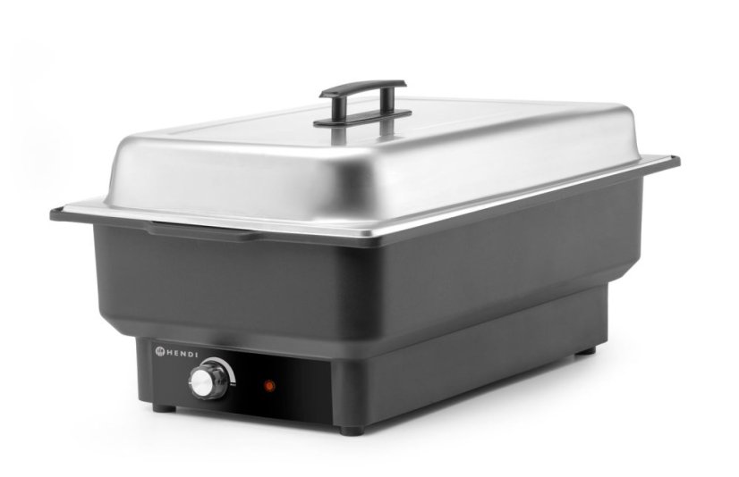 Chafing dish elektrický Tellano, HENDI, Kitchen Line, GN 1/1, 9L, 230V/900W, 575x349x(H)278mm