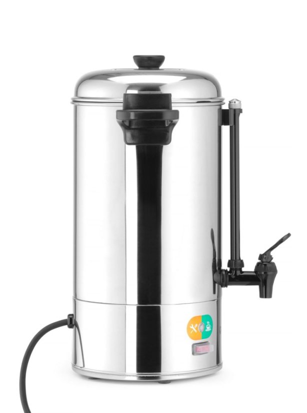Ohřívač horkých nápojů jednostěnný, HENDI, 9L, Stříbrná, 230V/2200W, 340x227x(H)468mm