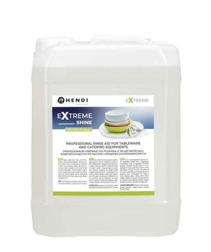 Leštidlo Extreme Shine Professional pro stolní nádobí a cateringové vybavení, HENDI, 10 l