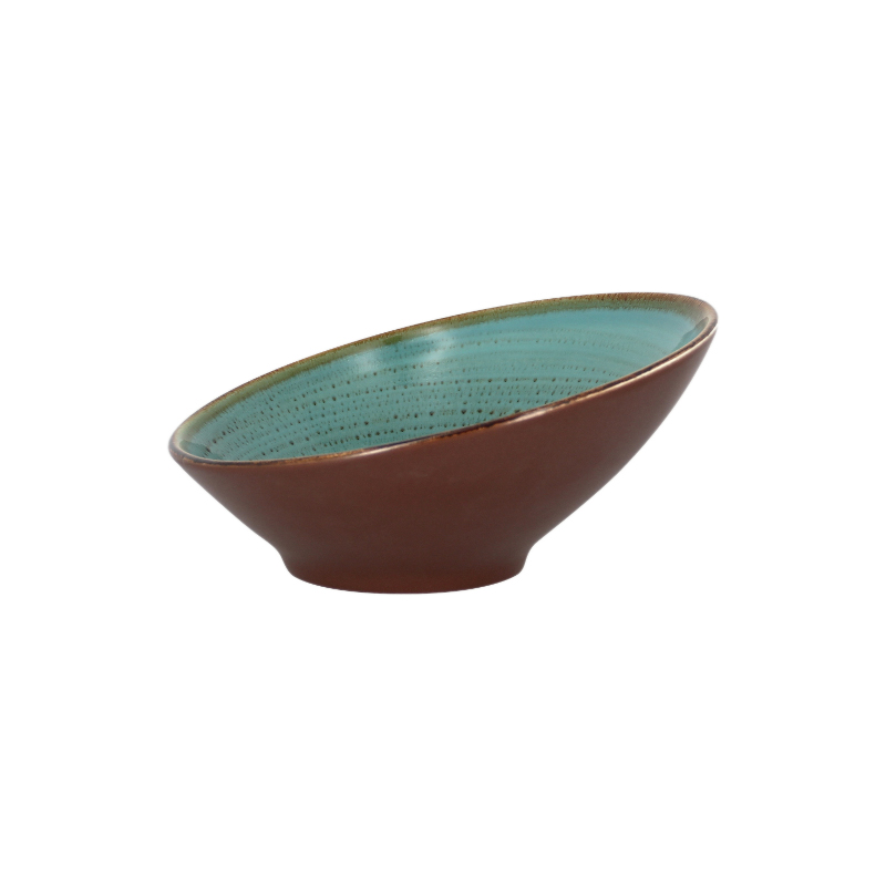 RAK Porcelain RAK Twirl miska zkosená 22 cm – lagoon | RAK-TWBUBA22LA