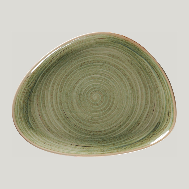 RAK Porcelain RAK Spot talíř mělký 32,5 × 25 cm – smaragdový | RAK-SEMFLFP32