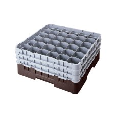 Cambro Koš Camrack 36 pozic, výška sklenice 25,8 cm - Hnědá