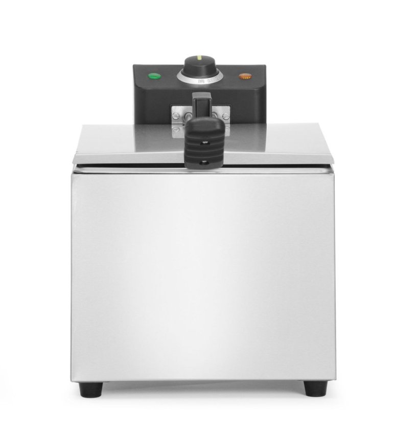 Hluboká fritéza, HENDI, Budget Line, GN 1/2, 8L, Stříbrná, 230V/3500W, 267x407x(H)308mm