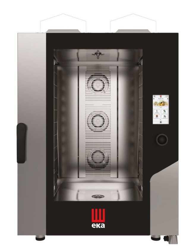 Konvektomat Millennial Touch Screen Bakery s automatickým mycím systémem 10x600x400 mm - ovládaná elektronicky, plynová, Tecnoeka, 230V/700W, 18kW, 850x1035x(H)1230mm Konvektomat Millennial Touch Screen Bakery s automatickým mycím systémem 10x600x400 mm - ovládaná elektronicky, plynová, Tecnoeka, 230V/700W, 18kW, 850x1035x(H)1230mm