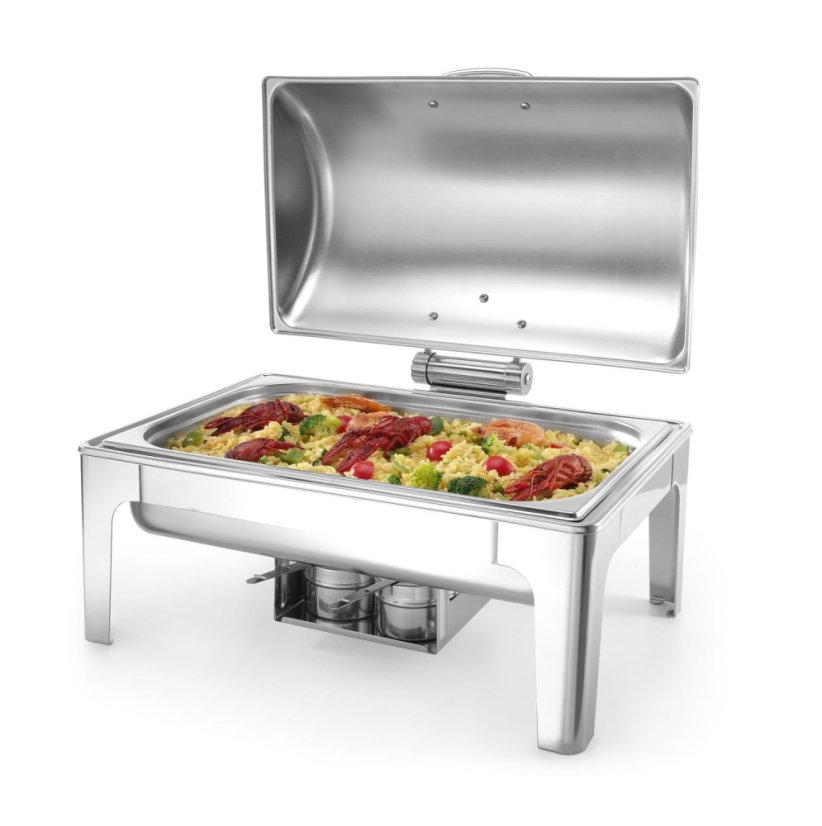 Chafing GN 1/1 vysoký lesk, HENDI, Profi Line, 9L, 570x405x(H)320mm