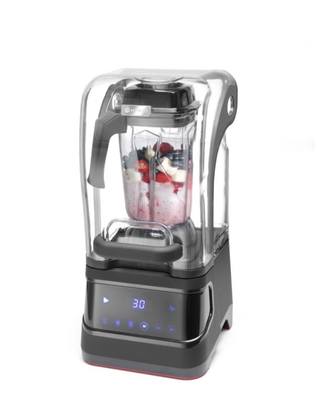Digitální barový mixér se zvukovým omezením , HENDI, 2,5L, Černá, 230V/1680W, 250x300x(H)546mm