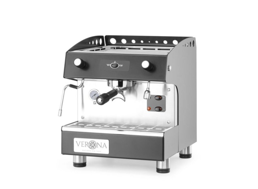 Kávovar Romeo Easy, 1-skupinový, poloautomatický, Verona, 230V/1800W, 375x530x(H)485mm