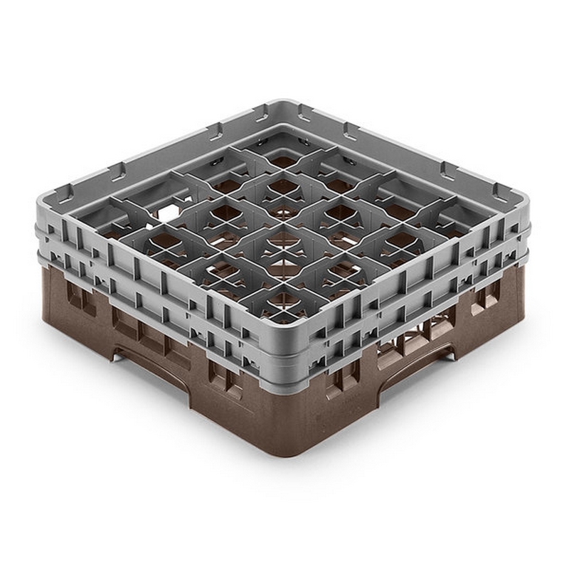 Cambro Koš Camrack 16 pozic, výška sklenice 25,8 cm - Hnědá