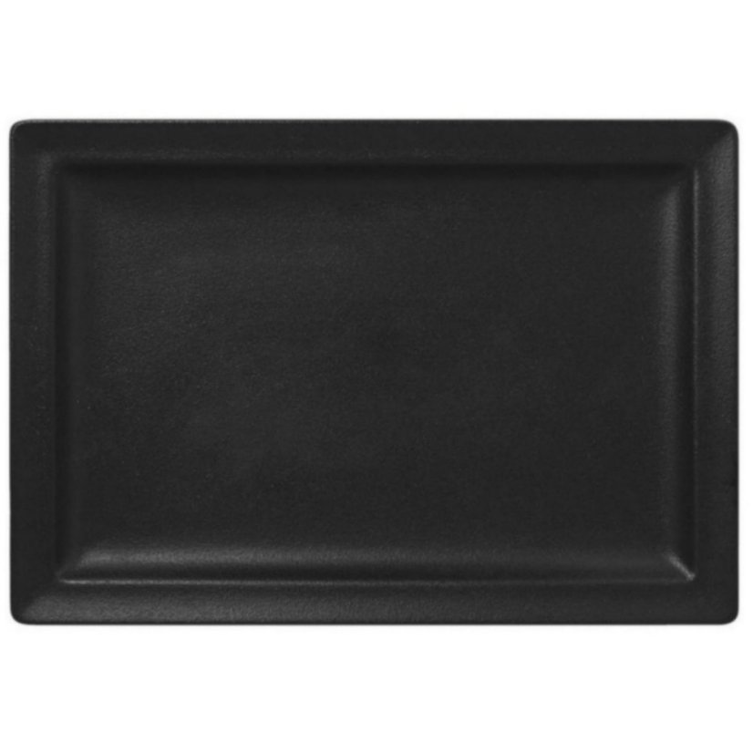 RAK Porcelain RAK Talíř obdélný 33 × 23 cm, černá | RAK-NFCLRP33BK