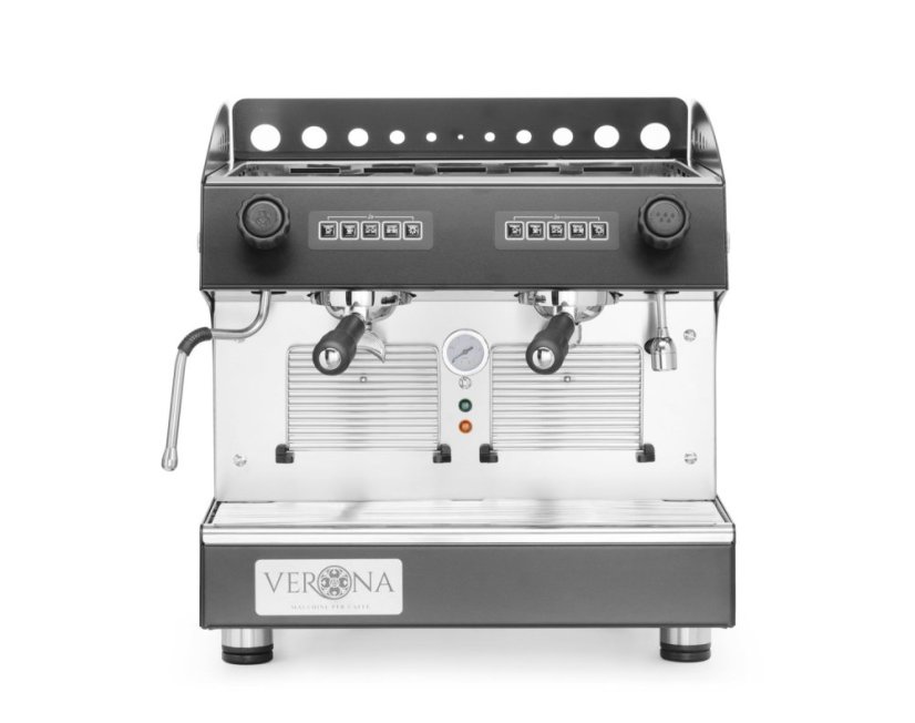 Kávovar Julia Compact, 2-skupinový, automatický, Verona, Černá, 230V/2700W, 475x563x(H)530mm