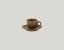 RAK Porcelain RAK Genesis podšálek kulatý 13 cm pro GN116C08CR, hnědá | RAK-GNCLSA13CR