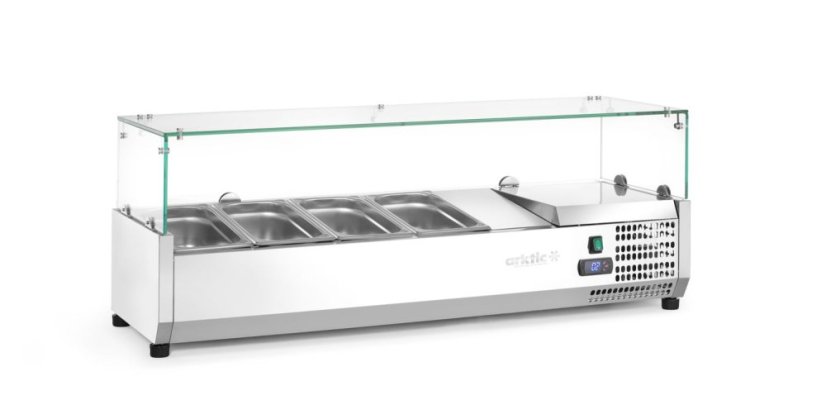 Chladicí zásobník GN 1/3, Arktic, 4x GN 1/3, GN 1/3, 24L, 230V/180W, 400x1208x(H)456mm