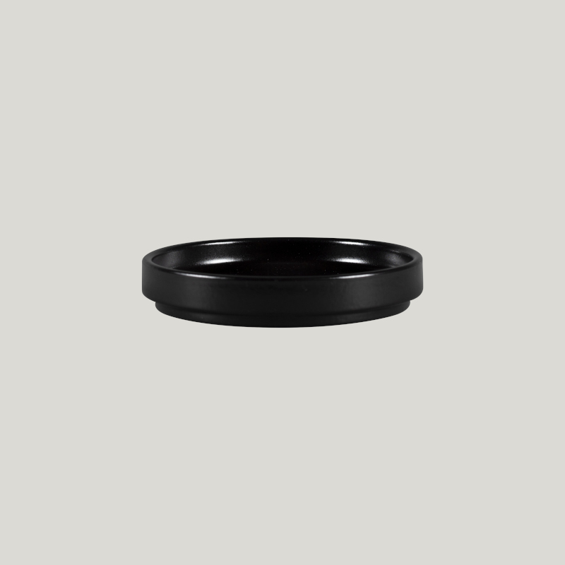 RAK Porcelain RAK Nordic talíř mělký bez okraje pr. 12 cm, černý | RAK-NOLD12BKM