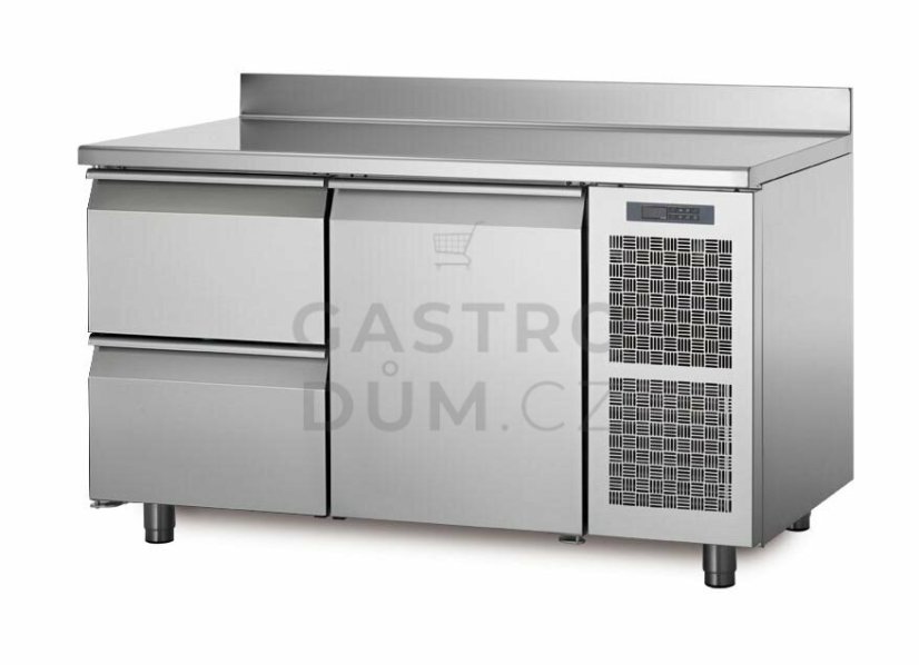 Coldline chladící stůl TA13/2M s deskou a zadním lemem Coldline chladící stůl TA13/2M s deskou a zadním lemem