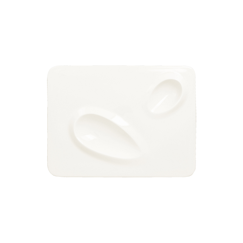 RAK Porcelain RAK Talíř obdélný, 2 zóny 32 × 24 cm | RAK-CRRP2IN2