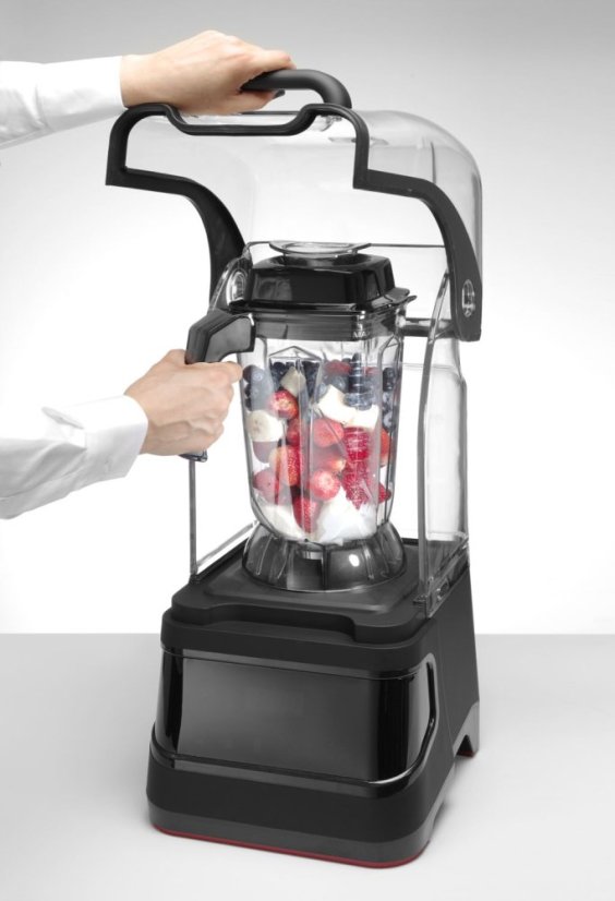 Digitální barový mixér se zvukovým omezením , HENDI, 2,5L, Černá, 230V/1680W, 250x300x(H)546mm