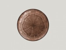 RAK Porcelain RAK Woodart talíř mělký coupe 27 cm – tmavě hnědá | RAK-WDNNPR27OB