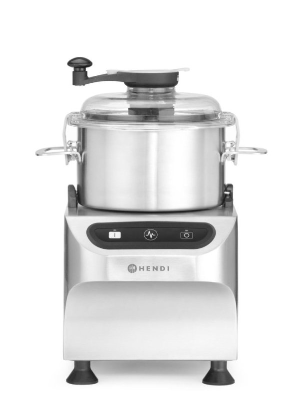 Elektrický kráječ do mísy, HENDI, Profi Line, 5 kg, Stříbrná, 230V/800W, 377x350x(H)520mm