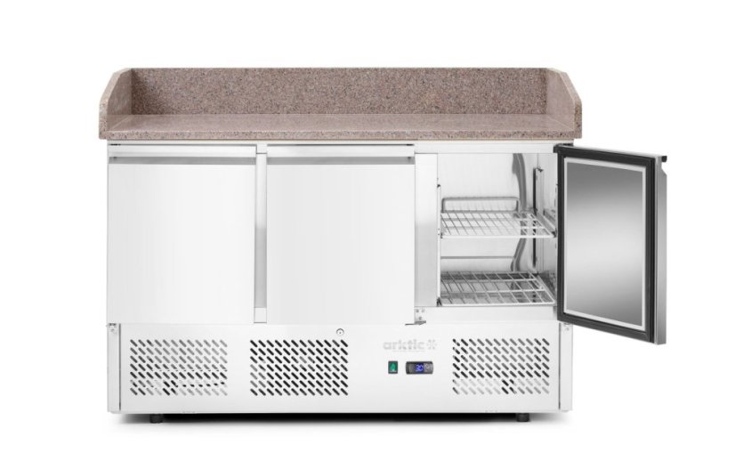 Chladicí pizza pult, 3 dveře, Arktic, 254L, 230V/400W, 700x1400x(H)943mm