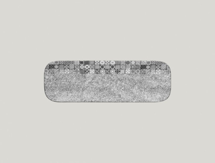 RAK Porcelain RAK Splendour talíř obdélníkový 33 × 11 cm – šedá | RAK-SRAURPN33