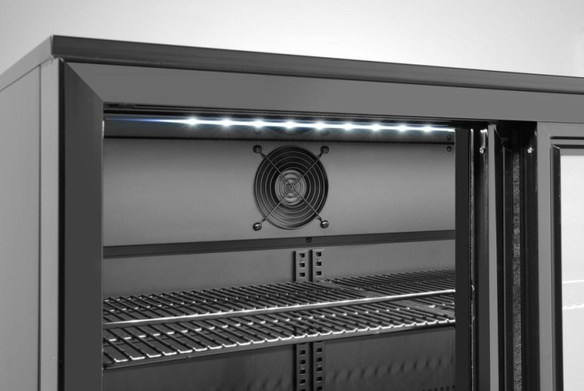 Barová chladnička s dvojitými posuvnými dveřmi, Arktic, 158L, Černá, 230V/160W, 520x900x(H)870mm