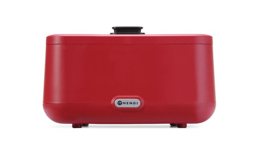 Chafing dish UNIQ, HENDI, designed by Robert Bronwasser, GN 2/3, Červená, 230V/500W, 433x403x(H)248mm