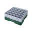 Cambro Koš Camrack 25 pozic, výška sklenice 9 cm - Zelená