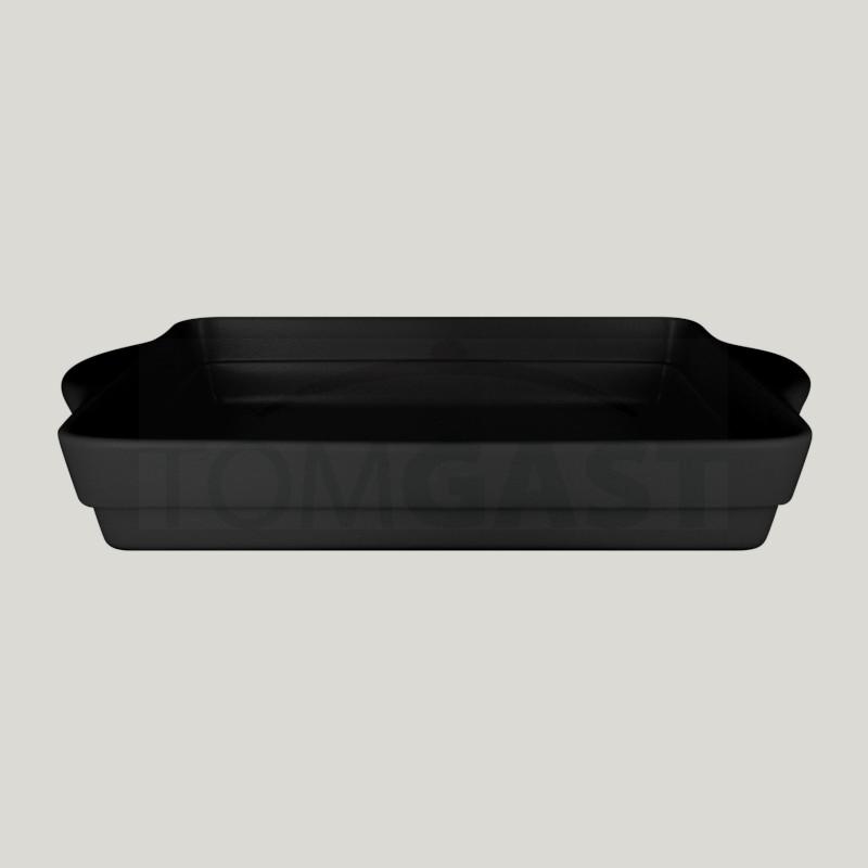 RAK Porcelain RAK Chef's Fusion pekáč obdélníkový 32 × 22 cm, černý | RAK-CFRT32BKBD