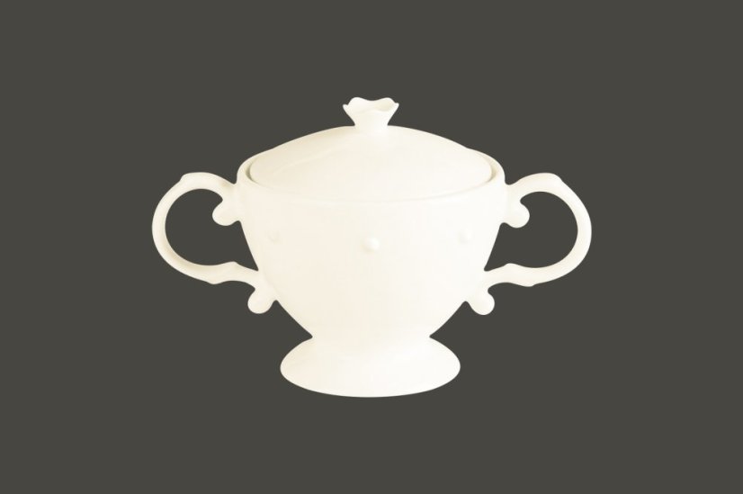 RAK Porcelain RAK White Gold cukřenka s víčkem 25 cl – Princess | RAK-GDSU25