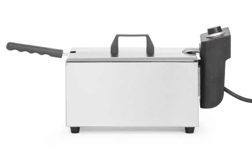 Hluboká fritéza, HENDI, Budget Line, GN 1/3, 4L, Stříbrná, 230V/2800W, 184x404x(H)258mm